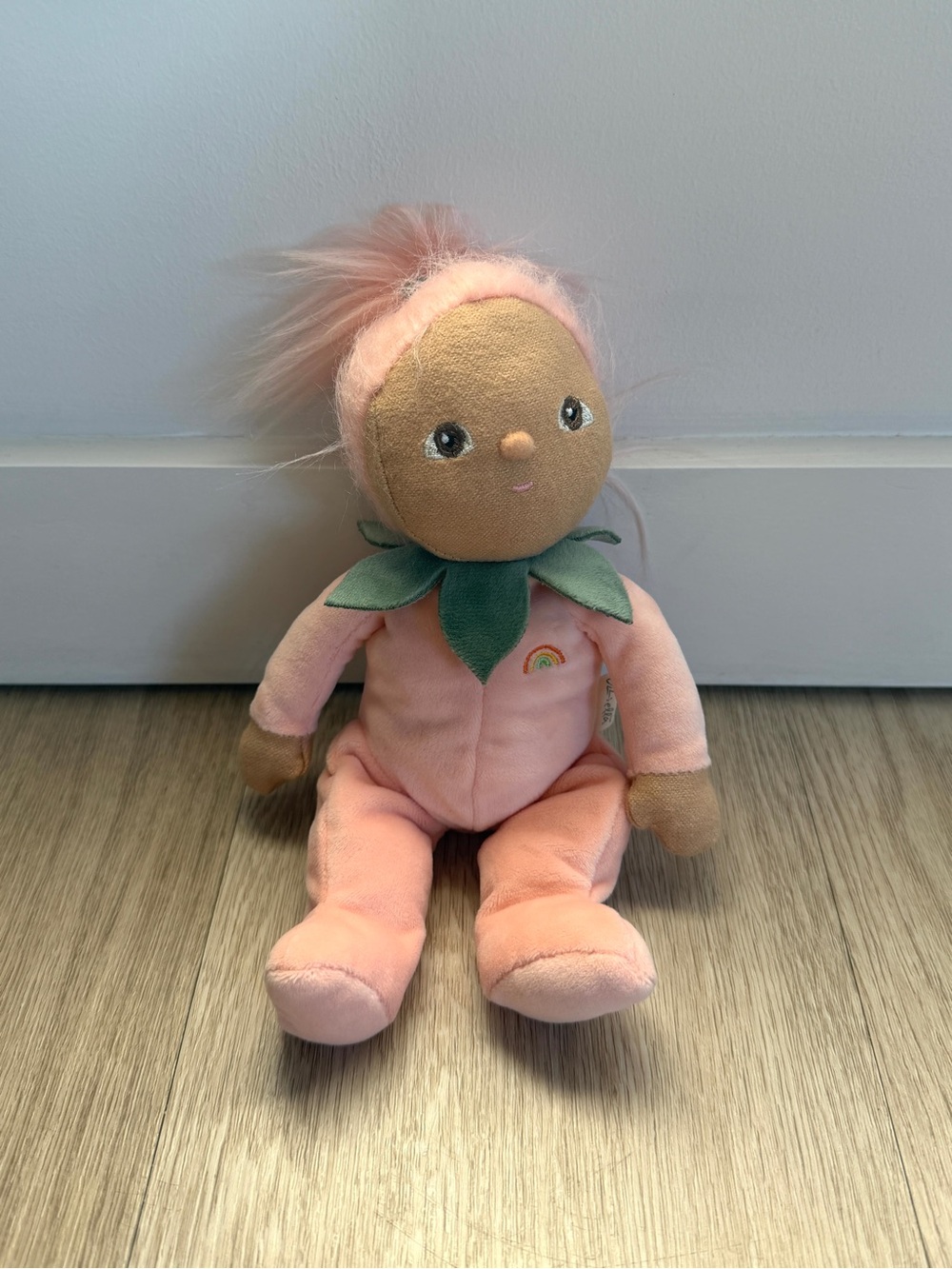 Ollie Ella Dozey Dinkums Plush Doll 9” Peach/Pink Fairy Forest Friends?